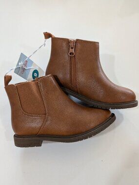 Girls Size 9 Cat & Jack Boots Cognac/Tanner NWT